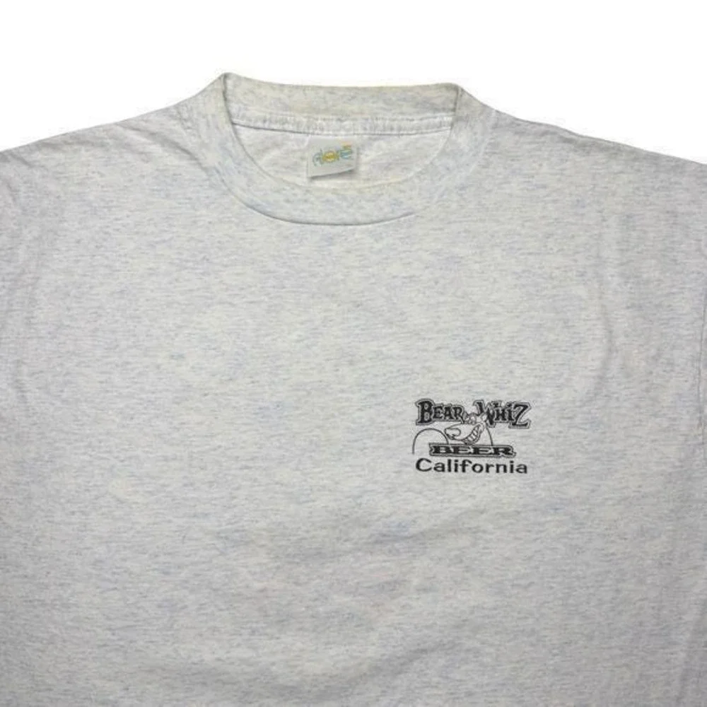 Vintage 80s Bear Whiz‎ Beer funny shirt XL